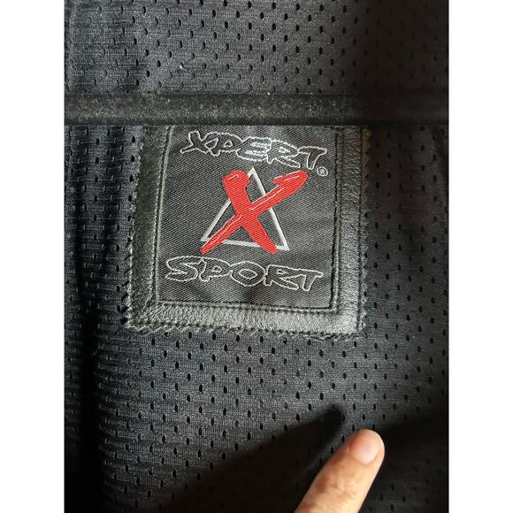 XPERT SPORT MOTORCYCLE BIKER genuine leather men’s JACKET size XL coloured back - Picture 6 of 16
